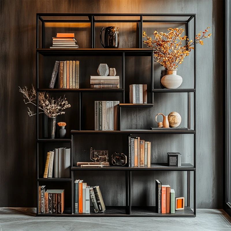 Metal Frame Bookshelf