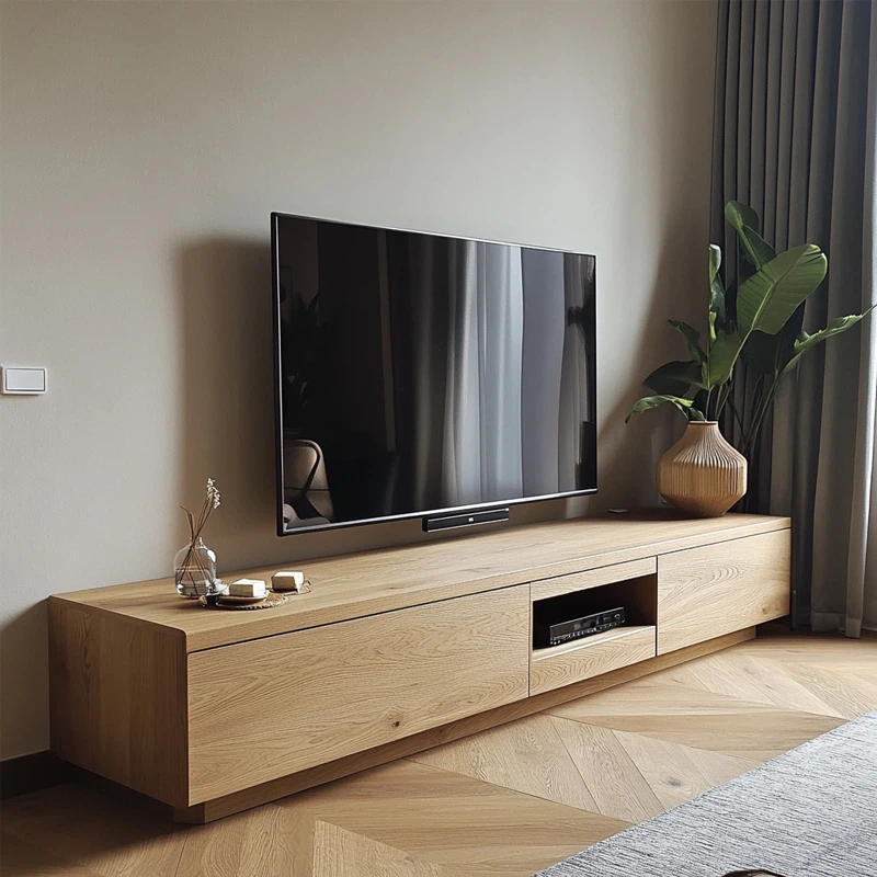 Solid Wood Media Cabinet